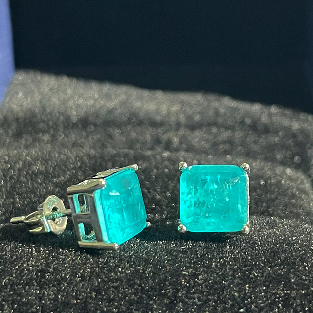Broqueles con circonias paraiba