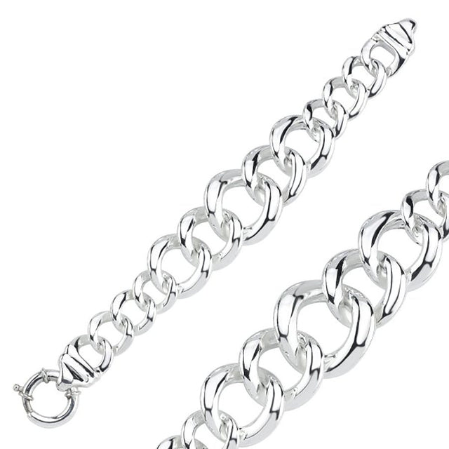Pulsera de eslabones ondulados