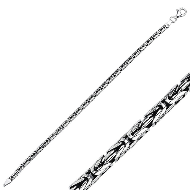 Pulsera con tejido bizantino