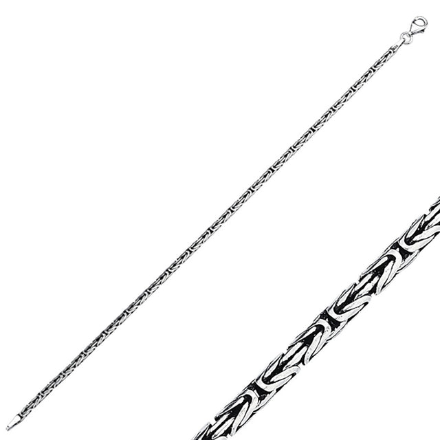 Pulsera con tejido bizantino