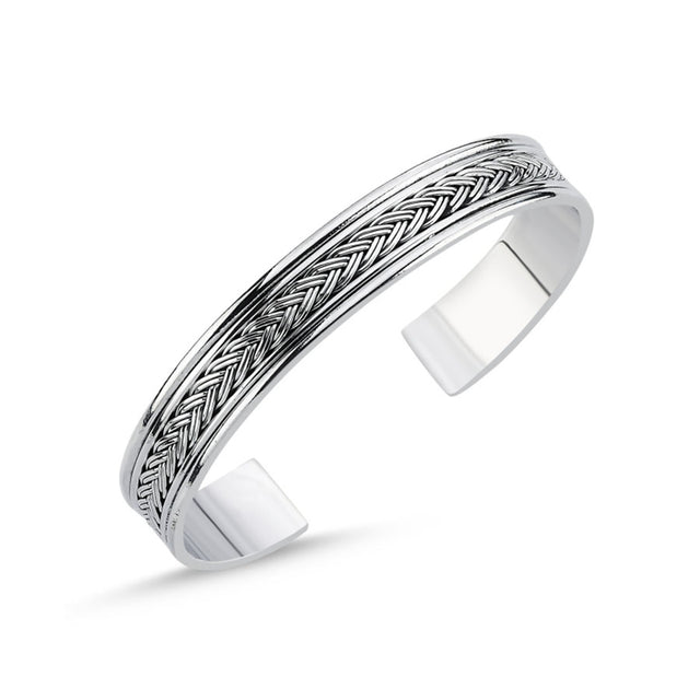 Brazalete con textura de tejido
