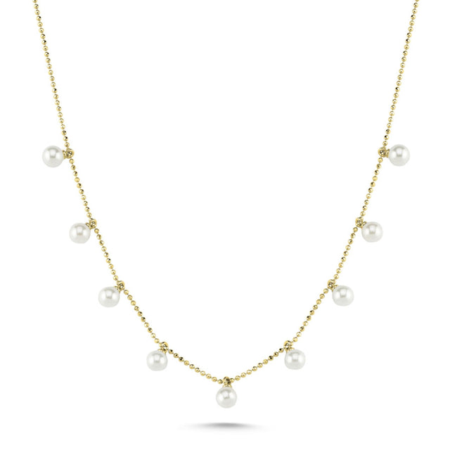 Collar con perlas