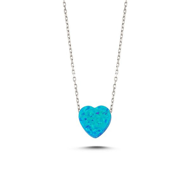 Gargantilla con corazón de ópalo