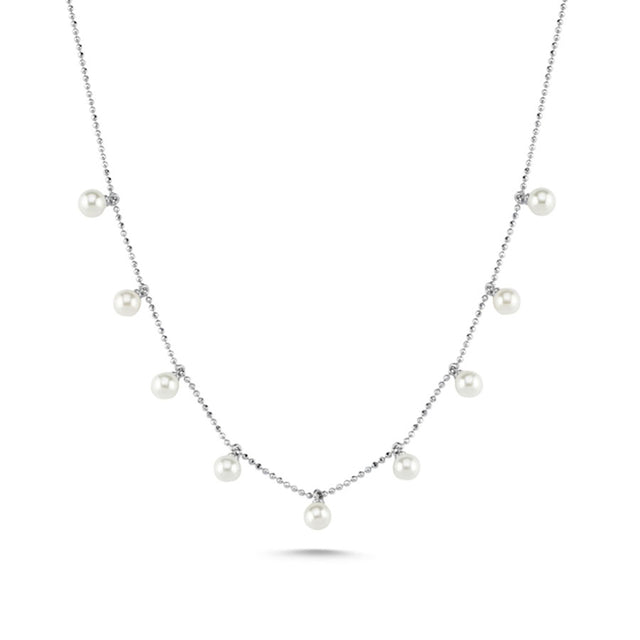 Collar con perlas