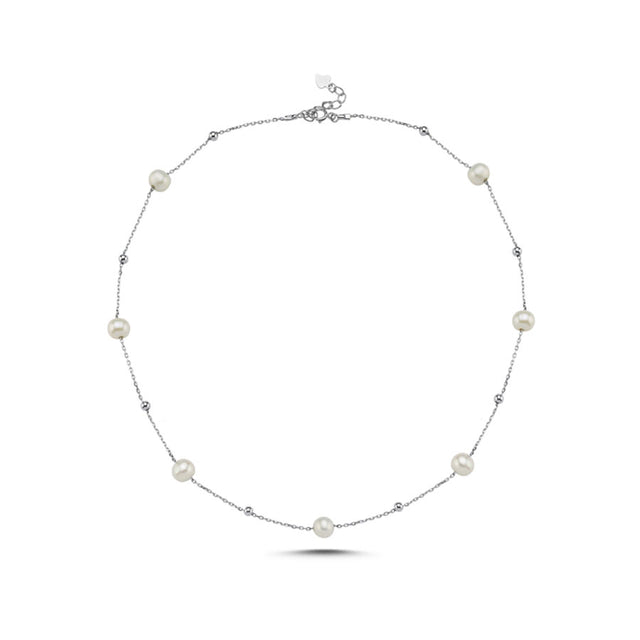 Collar con perlas