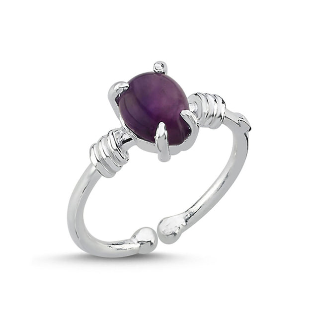 Anillo con amatista