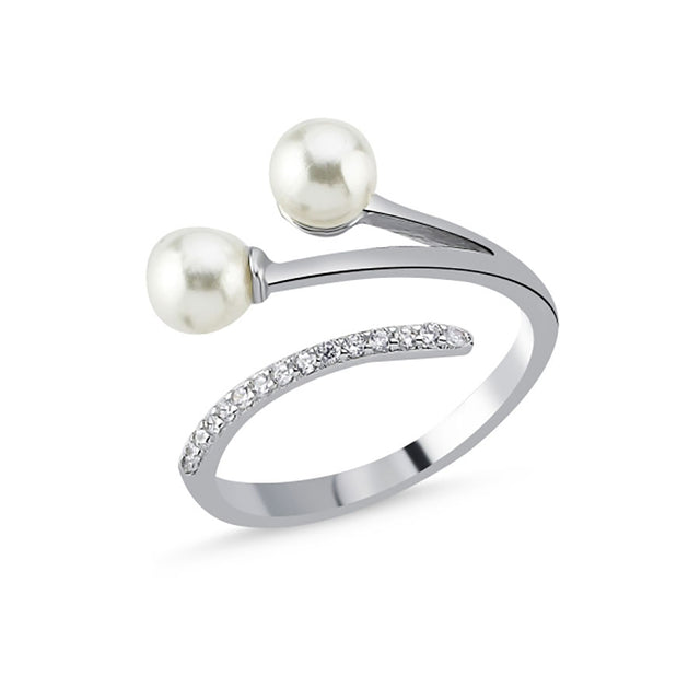 Anillo con perlas