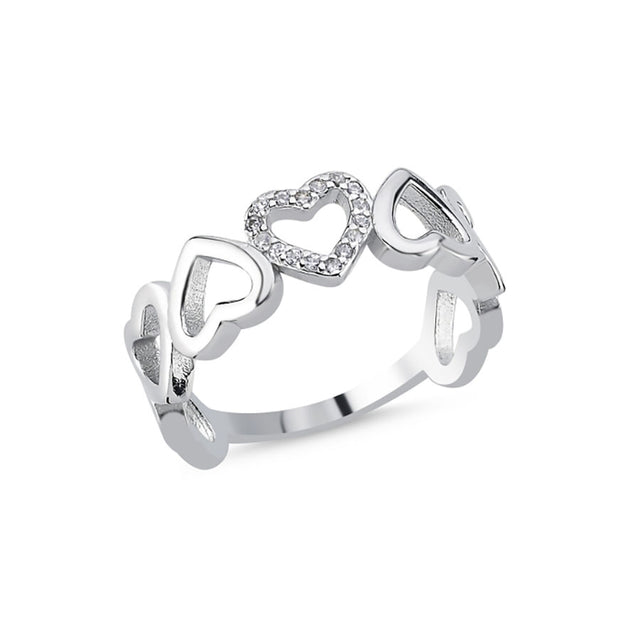 Anillo de corazones