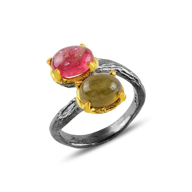 Anillo con turmalinas