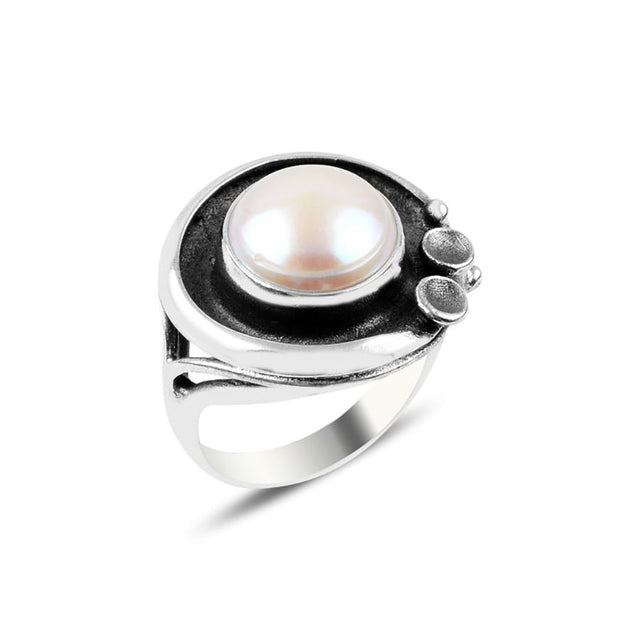 Anillo con perla