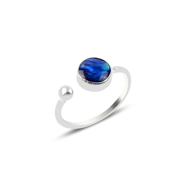 Anillo de plata y abulón
