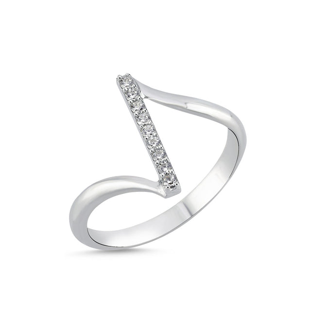 Anillo con circonias