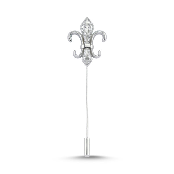 Fistol de plata con circonias