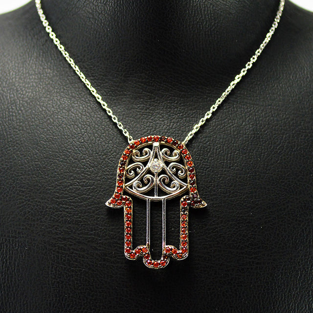 Gargantilla con mano de Hamsa
