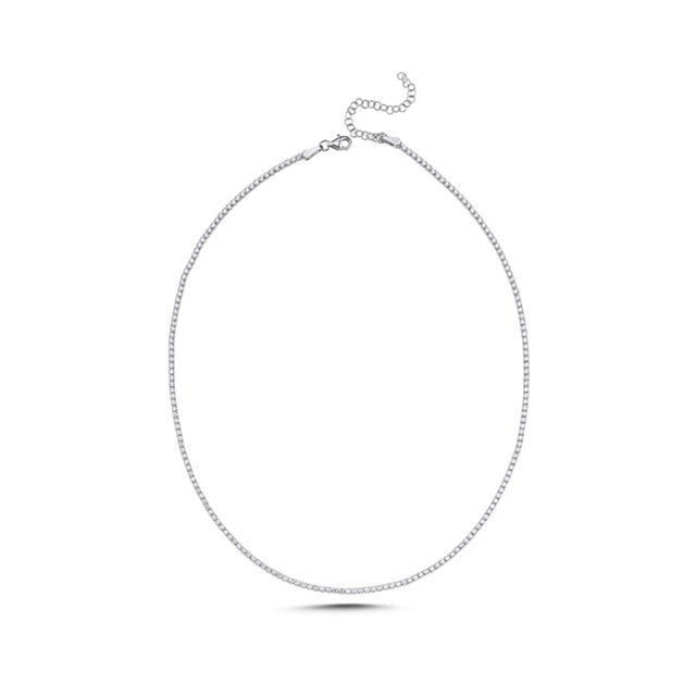 Collar con circonias transparentes