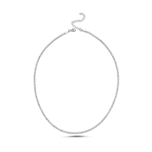 Collar con circonias transparentes