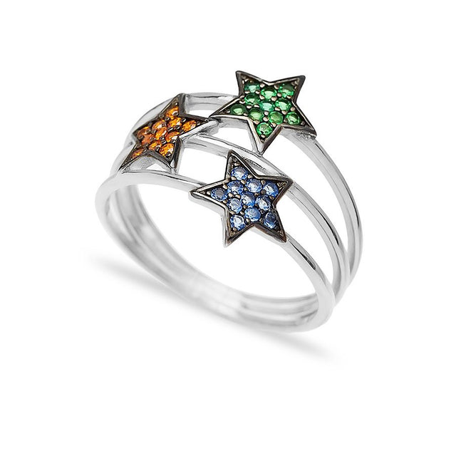 Anillo con estrellas