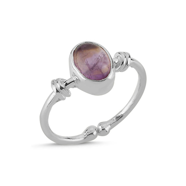 Anillo con amatista