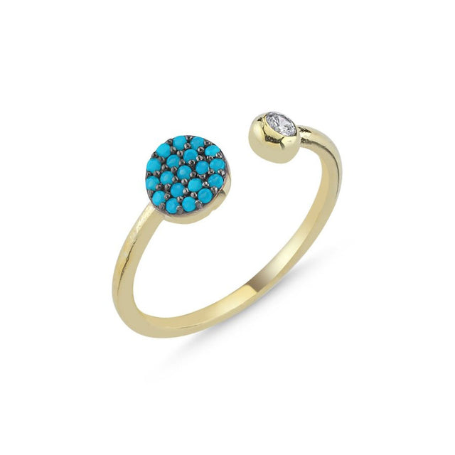 Anillo con turquesas