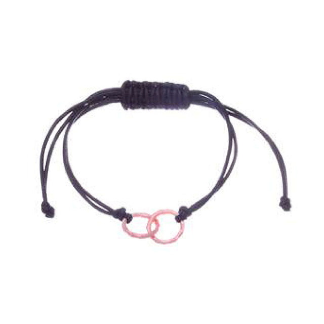 Pulsera de 2 aros enlazados