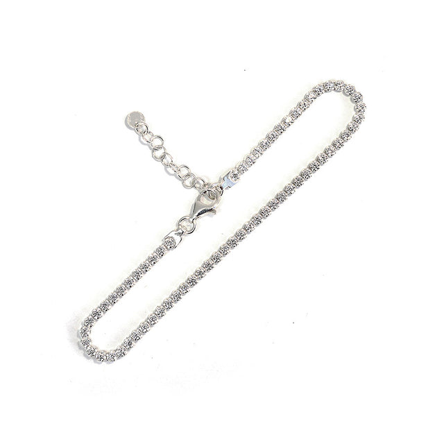 Pulsera de plata con circonias