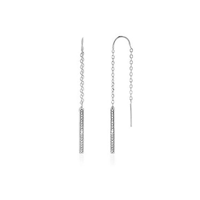 Aretes de plata con circonias