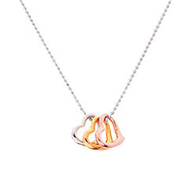 Gargantilla con tres corazones