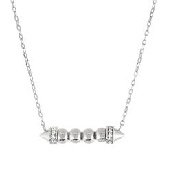 Gargantilla de plata con circonias