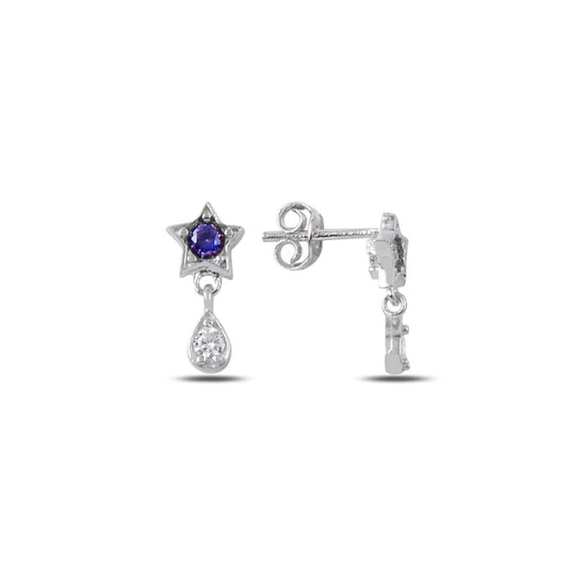 Aretes de estrella y gota